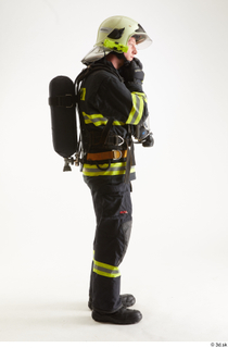 Sam Atkins Fire Fighter with Helmet standing whole body 0007.jpg